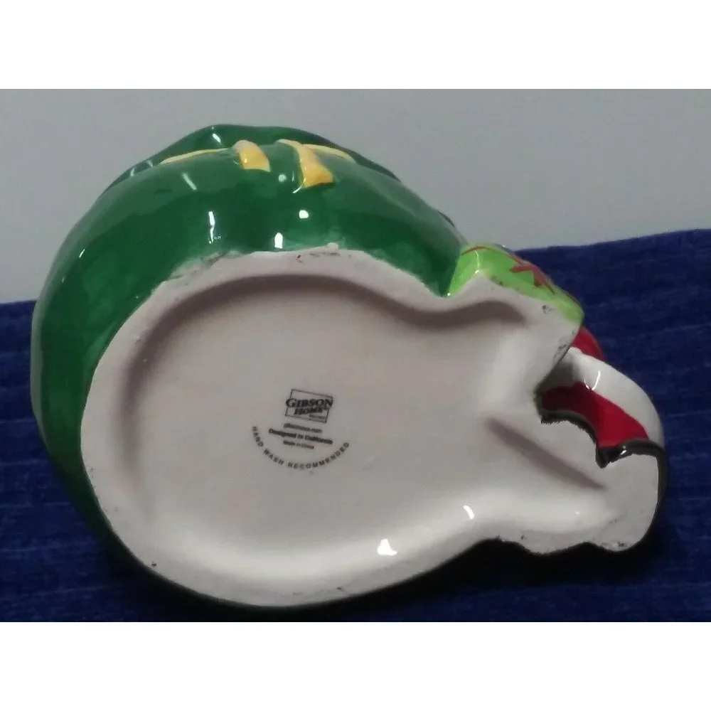 Santa with Gift Bag Candy Dish 9